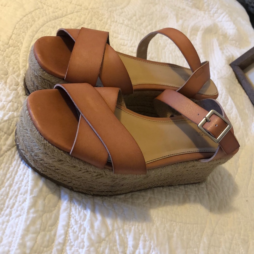 platform sandals from express.